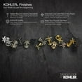 thumbnail image 3 of Kohler K-28125-4 Venza 1.2 GPM Widespread Bathroom Faucet - Chrome, 3 of 5