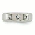 thumbnail image 4 of Edward Mirell Titanium Beveled .09 ct Dia w/Sterling Silver Bezel Band, 4 of 7