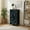 Color-4, variant on 4 Drawer Vertical Storage Dresser Palm trees tropical leaves with Wood Top Fabric Pull Drawers