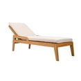 thumbnail image 5 of Safavieh Caledonia Brazilian Teak Wood Chaise Lounge in Natural / White, 5 of 15