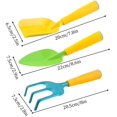 thumbnail image 2 of Kids Gardening Tools Set, 3 Pcs Mini Gardening and Planting Kit Ergonomic Handle Gardening Work Set, 2 of 5