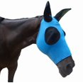 thumbnail image 1 of Máscara antimoscas para caballo Liekkas S azul con protección UV, 1 of 5