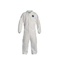 Dupont Coveralls,2XL,Blue/Wht,Tyvek 400 D,PK25 TD125SWB2X0025CM