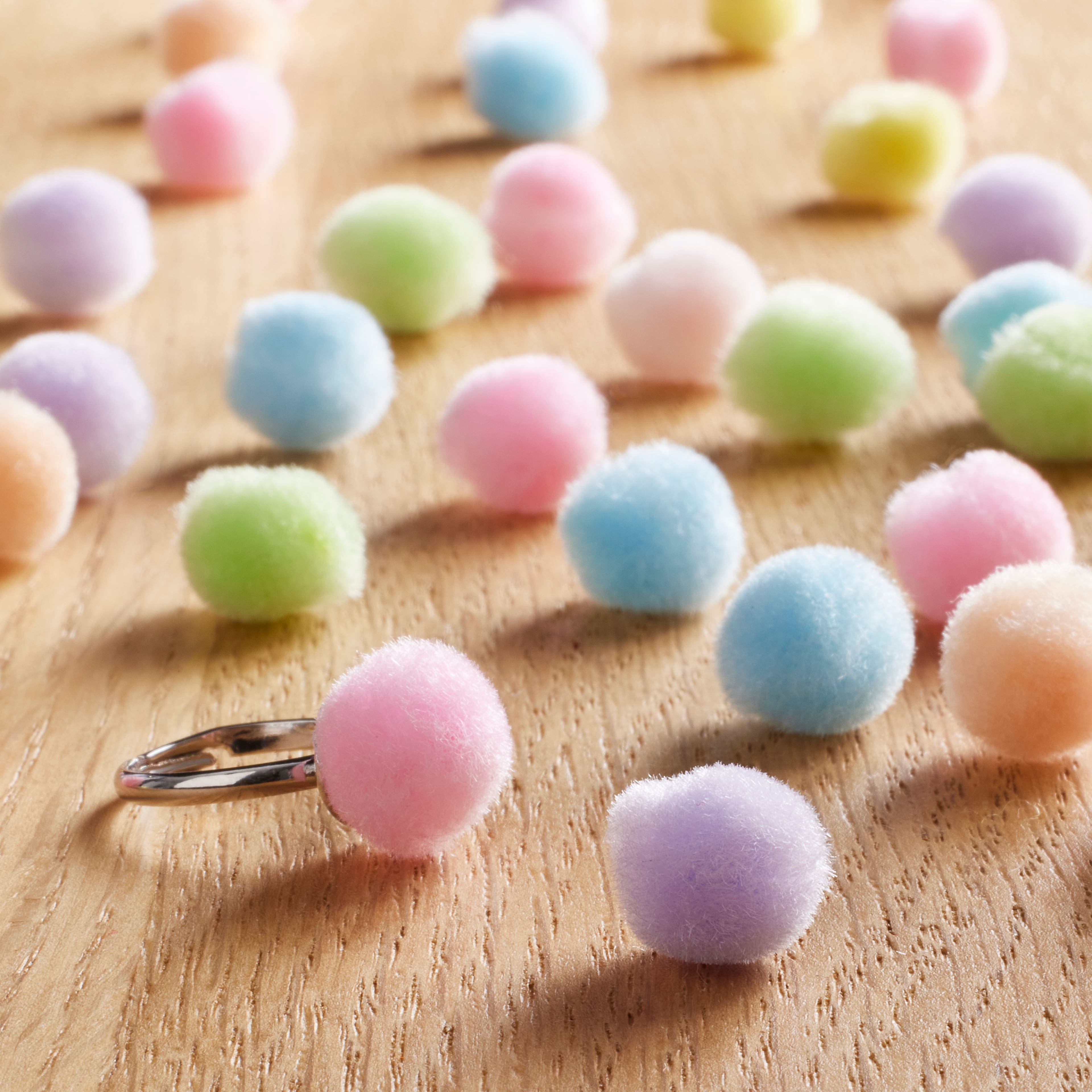 Creatology 1/2" Pastel Pom Poms, 24 Packs: 65 ct. (1,560 total)