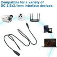 thumbnail image 4 of PwrON Compatible Black DC Power Extension Cable Cord 5.5mm x 2.1mm 100cm 3ft Replacement for CCTV Camera DVR, 4 of 5