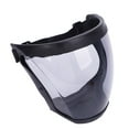 thumbnail image 1 of Full Face Shield, Clear PC Full Face Super Protective Shield Large Viewing Area  for Grinding and Cutting Black, 1 of 7