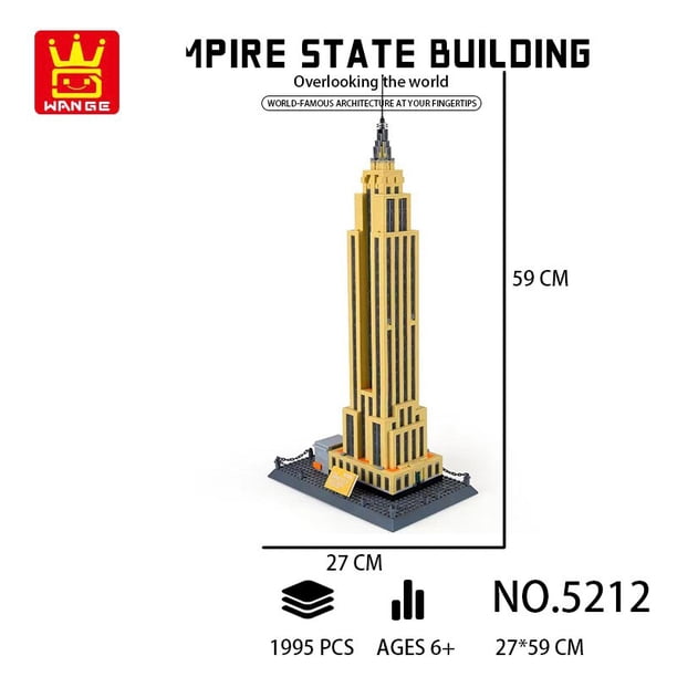 Wange-bloques de construcción de la Estatua de la libertad, Coliseo Romano, Torre Eiffel, modelo, juguetes para niños, regalo, 2023