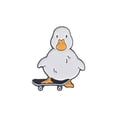 thumbnail image 5 of Mightlink Cartoon Brooch Cute White/Yellow Duck Brooch Alloy Pins Elegant Costume Accessories Funny Animal Enamel Brooch Pin Bag Lapel Badge Jewelry Gift, 5 of 7