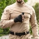 thumbnail image 4 of Blusa y camisa de manga larga con cuello alto para hombre, informal, moderna, lisa, de manga corta, con cuello alto, para exteriores, deportiva, de poliéster., 4 of 4