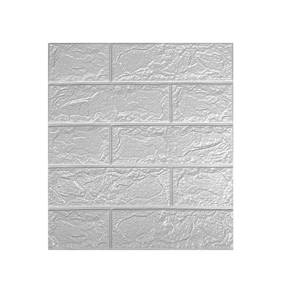 DEELLEEO Home Essentials 5Pcs 3D Wall Panels Peel And Stick  Brick Printable 3D Wallpaper Stick And Peel Self Adhesive Waterproof Foam Faux Brick Paneling For Bedroom  Bathroom  Kitchen D