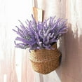 thumbnail image 6 of Artificial Lavender Flowers 8pcs Fake Plants with Faux Plastic Wedding Bouquet for Home Party Wedding Balcony Garden Patio Outdoor Decoration (Purple,8pcs), 6 of 8