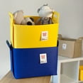 thumbnail image 6 of Eoperou Felt Storage Basket with Handles Foldable Fabric Storage Bin Eco-Friendly Collapsible Organizer Bin for Toys Clothes Blankets Home Laundry, 6 of 8