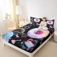 thumbnail image 4 of Manfei Teen Musical Note Full Size Sheets, Princess Butterfly Bed Sheets, Dreamy Mystic Galaxy Sheet Sets, Breathable Home Decor, 4 Pieces, 4 of 7