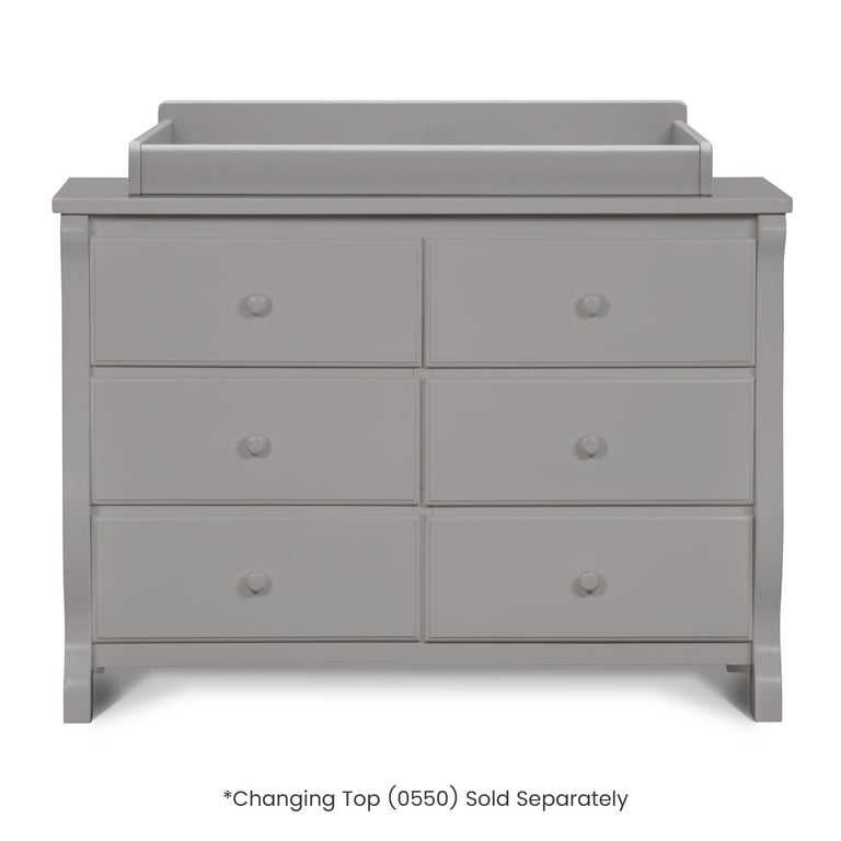 Delta Children Eclipse 6 Drawer Dresser with Interlocking Drawers