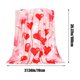 thumbnail image 3 of Ropa de cama, mantas y plaids, regalos para mujeres, manta de franela con estampado de corazones para San Valentín, suave, ligera y fácil de lavar, romántica y cálida, ideal para sofás cama y dormitor, 3 of 6