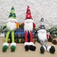 thumbnail image 2 of Felpa de gnomo de pierna larga hecha a mano de Navidad para muñeca juguete de peluche de Papá Noel para decoración de muñecas, 2 of 5