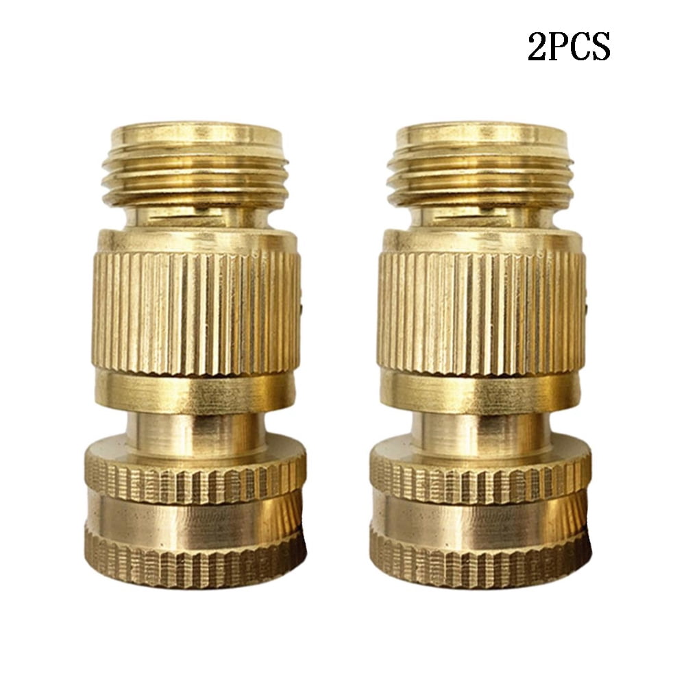 2 PCS Copper Alloy 3/4 Inner Teeth 6 Points Water Quick Connector Car Wash Connector Cleaning High Pressure Water Gun Accessories
