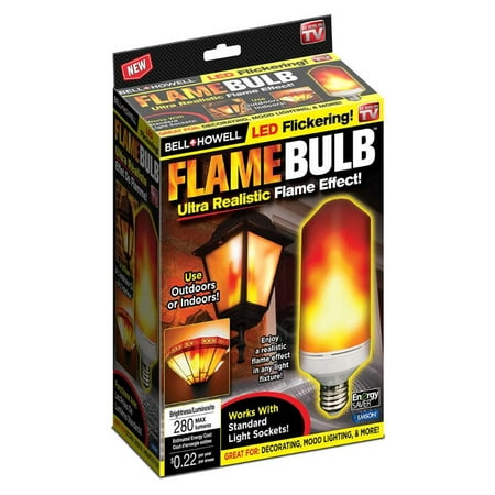 Bell + Howell Flickering Flame LED Bulb As Seen on TV! Indoor and Outdoor (Best Light Bulbs For Outdoor Use)