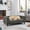Gray, variant on Cozy Modern Pet Sofa Bed for Small & Medium Dogs, Stable Low-Profile Dog Couch with Armrests & Backrest, 4 Colors Available