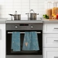 thumbnail image 4 of Yayeee 100% Cotton Hand Towels for Bathroom 16" x 28" Soft Absorbent Kitchen Towel, Star Map, 4 of 7