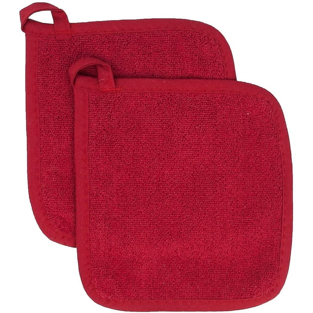 Agarraderas de cocina - Almohadillas térmicas de lona 100 % algodón