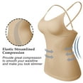 thumbnail image 5 of QRIC 2 Pack Shapewear Tops for Women Tummy Control Body Shaper Cami With Built-in Bra, 5 of 6