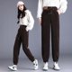 thumbnail image 3 of Pantalones gruesos de terciopelo para mujer, pantalones Harlan casuales de largo estrecho para otoño/invierno para mujer, 3 of 4