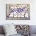 thumbnail image 5 of God Says You Are Canvas Wall Art Inspirational Lavender Butterflies Wall Decor Marson Jars Bible Verses Picture Framed Modern Artwork for Bedroom Bathroom Office Home Decor 16x20 In, 5 of 7