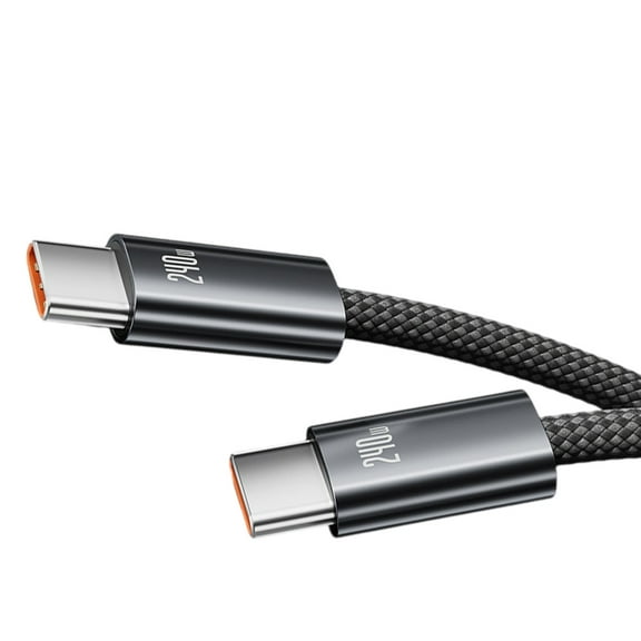 240W Super Fast Charging Braideds Nylons USB C Cable Type C to Type C for High Devices & Data Transfer