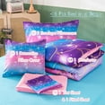 thumbnail image 3 of PERFEMET Mermaid Queen Size Bedding Comforter Set for Girls 6-Piece 3D Mermaid Scale Glitter Kids/Teens Bedding Set（Blue Pink,Queen）, 3 of 7