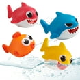 WowWee Pinkfong Baby Shark Bath Squirt Toy 4 Pack Baby Shark Family