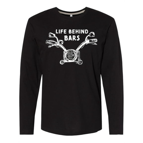 Inktastic Life Behind Bars Motorcycle Long Sleeve T-Shirt