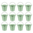 thumbnail image 1 of Cubos metálicos pequeños Uxcell con asa, mini cubo galvanizado, cubos de Pascua coloridos, verde claro 2.7"x2.3", 1 of 6