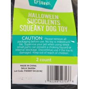 Halloween Succulents Plush Squeaky Dog Toy, Medium/Large, 2 Count