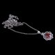 thumbnail image 5 of Moda granate diamante colgante collar boda joyería oro plata jinwen Collar de las mujeres de la boda, 5 of 8