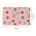 Front Door Mat Outside Entrance Succulents pink Living Room Rug