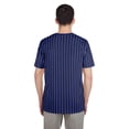 thumbnail image 5 of Men's New Era Royal Los Angeles Dodgers Throwback Pinstripe T-Shirt, 5 of 5