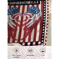 thumbnail image 6 of Sheer Curtains 63 Inch Length, Independence Day Semi Sheer Curtains Light Filtering Window Treatment, Red Blue U.S Flag Wings Stripes Plaid Privacy Voile Drapes for Living Room Bedroom 52x63 Inch, 6 of 7