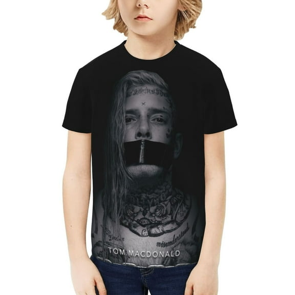Tom Macdonald Kids T-Shirt 3d Printed Graphic T-Shirts Boys And Girls Short Sleeve Shirts For Youth Kids X-Small