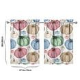 thumbnail image 4 of Fall Kitchen Curtains 36 Inch Short - 2 Panel Set, Autumn Harvest Print, Rod Pocket Window Treatment for Thanksgiving, Farmhouse, Cafe, Living Room - Machine Washable, 4 of 4