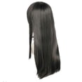thumbnail image 2 of Peluca rizada natural Xihbxyly gris oscuro pelo largo recogido de cosplay, 2 of 7