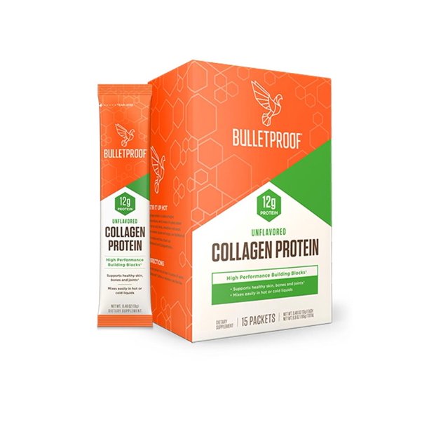 Bulletproof Collagen Protein Powder GoPack, Unflavored, Keto Friendly