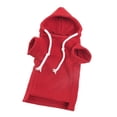 thumbnail image 1 of Ropa para hurones con capucha, ropa para conejillos de indias, lavable, bonita y cálida, accesorios pequeños Rojo, 1 of 9