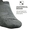 thumbnail image 5 of Feetures Elite Ultra Light Invisible Socks - Anti-Slip Sport Sock Liner with Targeted Compression - Gray, S (1 Pair), 5 of 8