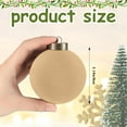 thumbnail image 2 of 15 Pcs Velvet Christmas Balls Bulk Flocked Christmas Tree Ball Ornaments Plastic Xmas Decorative Hanging Ornaments(Light Khaki,3.15 Inch), 2 of 12