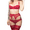Red, variant on Varsbaby Women's Demi Cup Bra Thongs Garters Stocking Lingerie Set