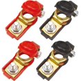 thumbnail image 1 of 2 Pcs Clips Alligator 30A Clips Alligator 12V 24V Fil de Saut pour Chargeur de Batterie de Voiture 1m, 1 of 5