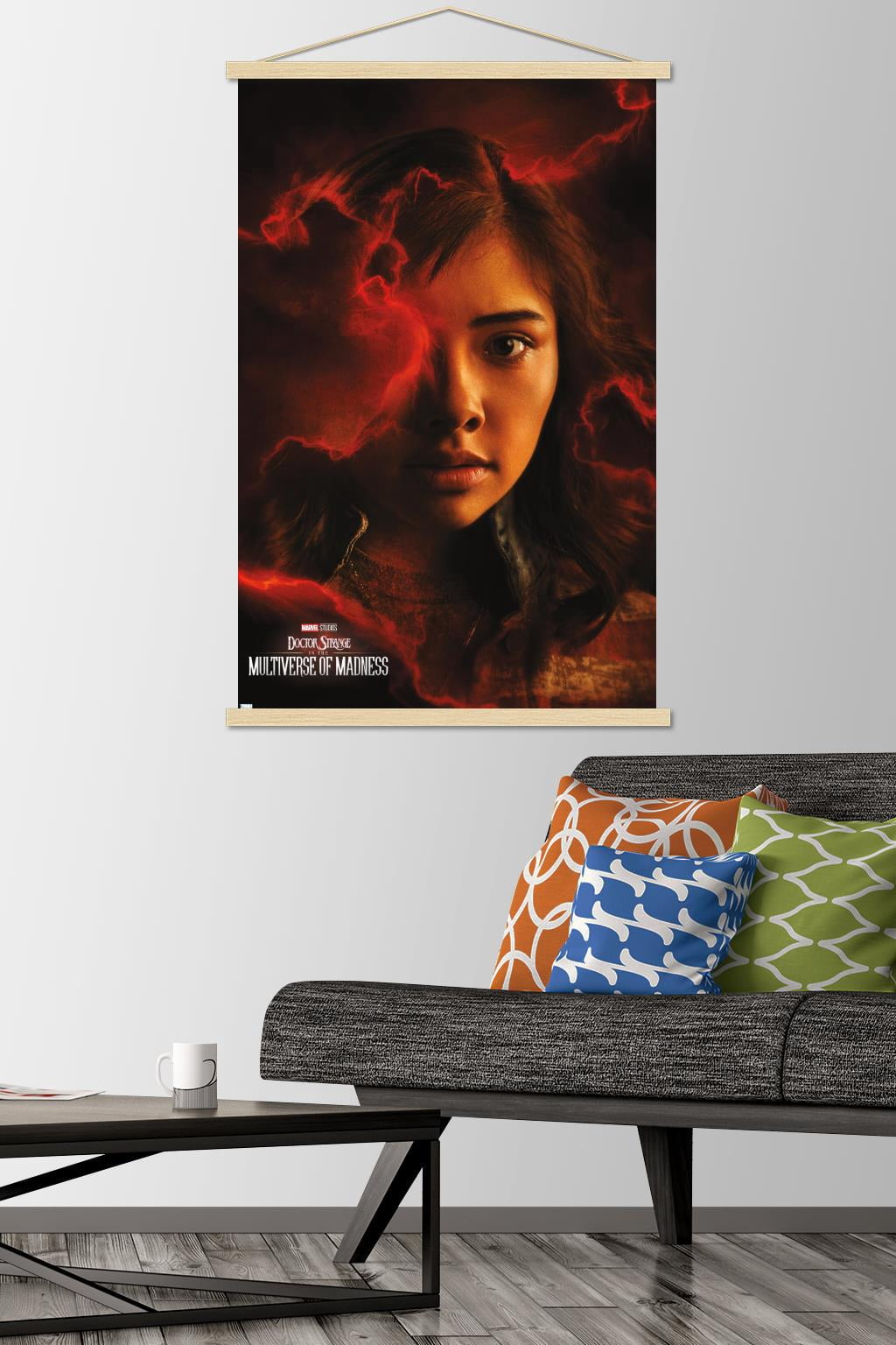 Marvel Doctor Strange in the Multiverse of Madness - America Chavez One Sheet Wall Poster with Magnetic Frame, 22.375" x 34"