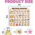 thumbnail image 4 of Wooden Daily Routine with Stars, Chore Chart for Kids, Visual Schedule for Kids, Morning Evening Routine Chart, Preschool Routine Chart, Routine Chart for Kids, 4 of 9