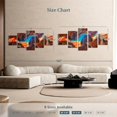 thumbnail image 3 of Elephant Stock Inside Antelope Canyon Wall Art - Horizontal Multi Panel Canvas - Dining Room Wall Decor - Nature Multi Panel - Brown And Orange Decor - 74" x 34", 3 of 4